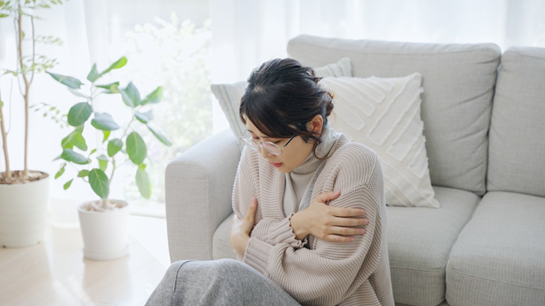 冷え性の女性